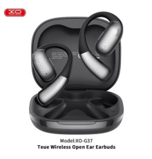 Навушники бездротові XO G37 Leather Pattern Charging Compartment Al Translate OWS Headset Чорні mag-6975837583030140458