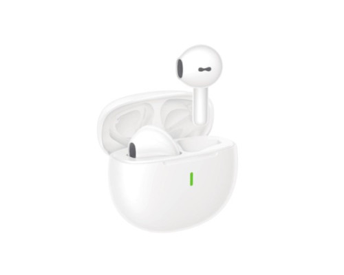 Навушники бездротові XO X26 graphic TWS Bluetooth earphones with silicone case and lanyard Білі mag-6920680846368137482