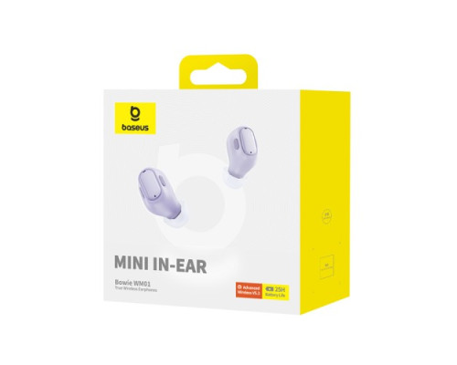 Навушники Baseus Bowie WM01 True Wireless Earphones Purple NGTW370005 mag-693217262841354387