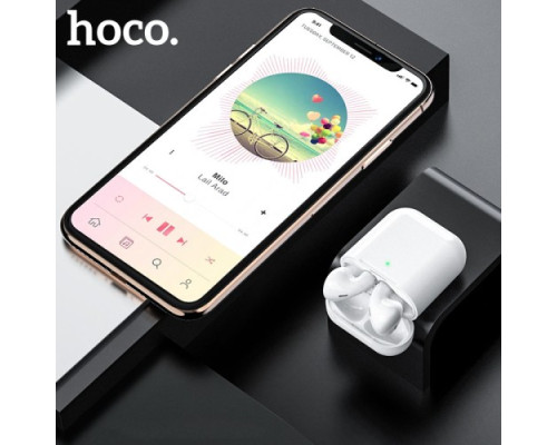 Навушники бездротові HOCO DES03 Air wireless headset TWS White mag-694200760976032833