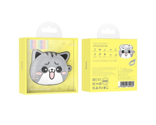 Навушники бездротові HOCO EW48 True wireless stereo headset Misty cat mag-6942007609982135193