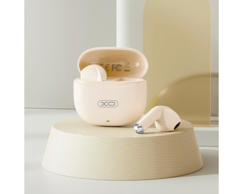 Навушники бездротові XO X33 Yu Jing TWS Bluetooth Headset Бежеві mag-692068085672560169