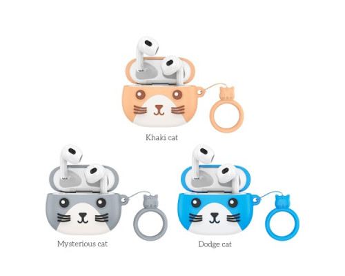 Навушники бездротові HOCO EW46 True wireless stereo headset TWS Mysterious Cat mag-6931474788887132466