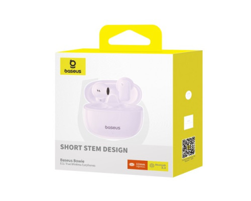 Навушники Baseus Bowie E11 True Wireless Earphones Purple A00053500533-Z1 mag-6932172653392128968