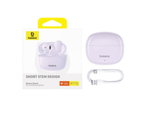 Навушники Baseus Bowie E11 True Wireless Earphones Purple A00053500533-Z1 mag-6932172653392128968