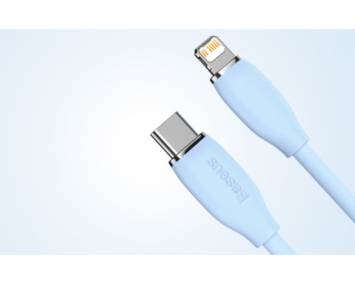 Кабель Baseus Jelly Liquid Silica Gel Fast Charging Data Cable Type-C to iP 20W 1.2m Blue