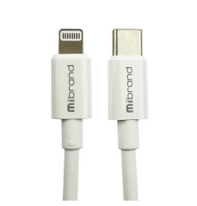 Кабель Mibrand MI-17 Flexible Charging Line Type-C for Lightning 5A 1m White