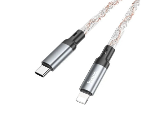Кабель HOCO U112 Shine PD charging data cable for iP Gray