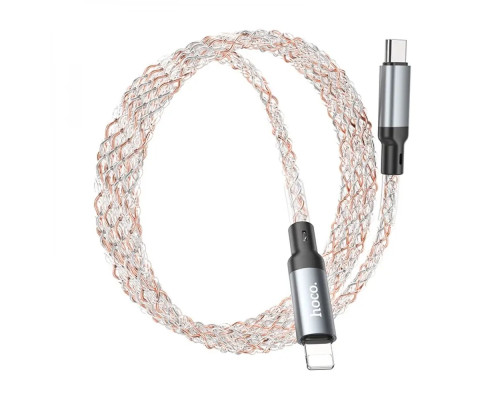 Кабель HOCO U112 Shine PD charging data cable for iP Gray