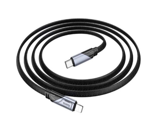 Кабель HOCO U119 Type-C to iP PD 27W, 1.2m, nylon, aluminum connectors, Black