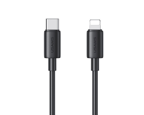 Кабель Usams SJ712 Type-C To Lightning 30W Fast Charging Data Cable black