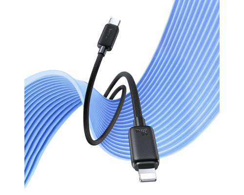 Кабель Usams US-SJ692 30W Striped Data Cable Type-C To Lightning-KY Series 1m black