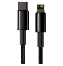 Кабель Baseus Tungsten Gold Fast Charging Data Cable Type-C to iP PD 20W 1m Black