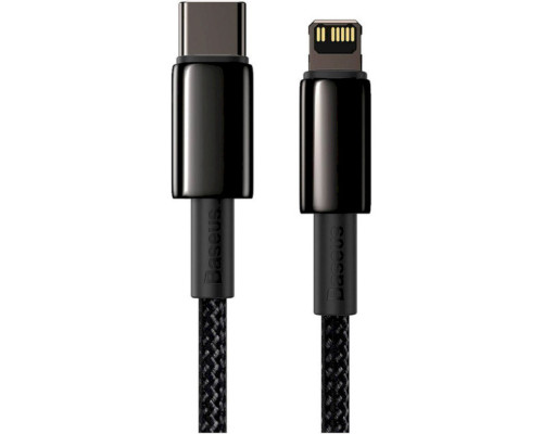 Кабель Baseus Tungsten Gold Fast Charging Data Cable Type-C to iP PD 20W 1m Black