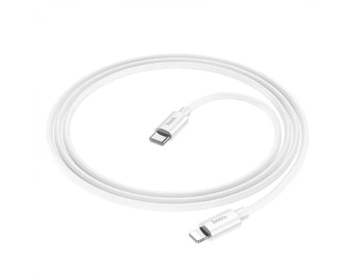 Кабель HOCO X87 Magic silicone PD charging data cable for iP White