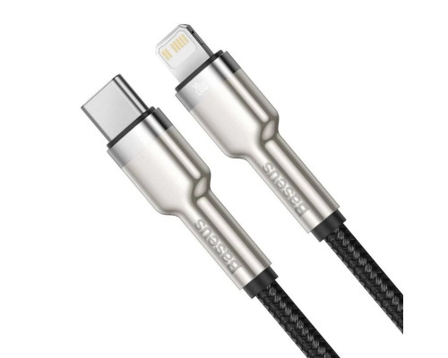 Кабель Baseus Cafule Series Metal Data Cable Type-C to iP PD 20W 1m Black