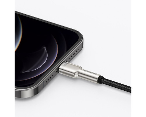 Кабель Baseus Cafule Series Metal Data Cable Type-C to iP PD 20W 1m Black