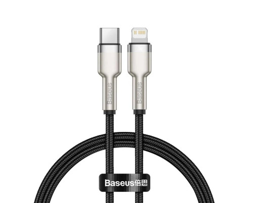 Кабель Baseus Cafule Series Metal Data Cable Type-C to iP PD 20W 1m Black