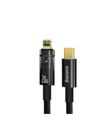Кабель Baseus Explorer Series Auto Power-Off Fast Charging Data Cable Type-C to IP 20W 2m Black