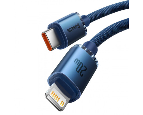 Кабель Baseus Crystal Shine Series Fast Charging Data Cable Type-C to iP 20W 1.2m Blue