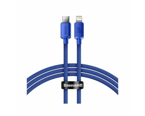 Кабель Baseus Crystal Shine Series Fast Charging Data Cable Type-C to iP 20W 1.2m Blue