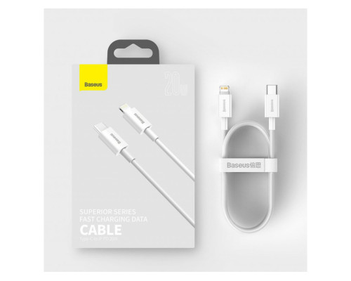 Кабель Baseus Superior Series Fast Charging Data Cable Type-C to iP PD 20W 0.25m White