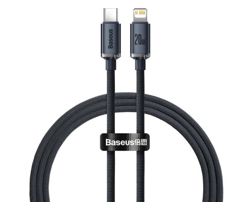 Кабель Baseus Crystal Shine Series Fast Charging Data Cable Type-C to iP 20W 2m Black