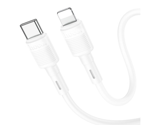 Кабель HOCO X83 Type-C to iP 20W, 1m, PVC, PVC connectors, White