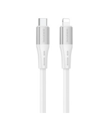 Кабель BOROFONE BX88 Solid PD silicone charging data cable for iP White