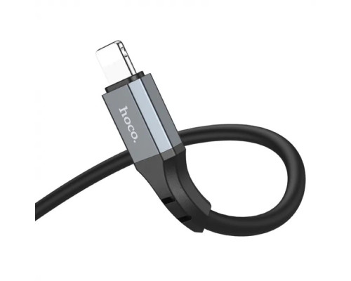 Кабель HOCO X92 Honest PD silicone charging data cable for iP(L=3M) Black