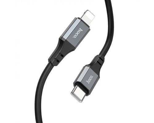 Кабель HOCO X92 Honest PD silicone charging data cable for iP(L=3M) Black