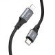 Кабель HOCO X92 Honest PD silicone charging data cable for iP(L=3M) Black