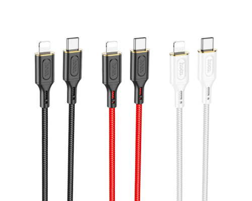 Кабель HOCO X95 Goldentop PD charging data cable iP Black