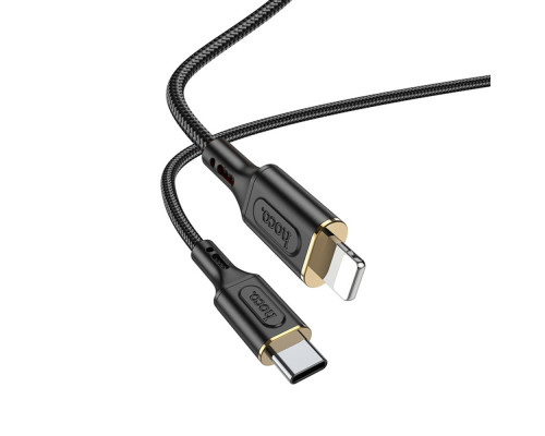 Кабель HOCO X95 Goldentop PD charging data cable iP Black