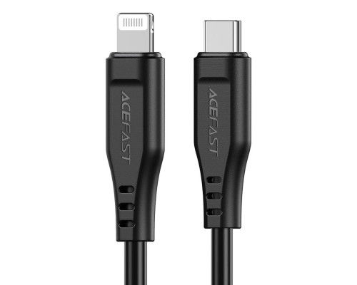 Кабель ACEFAST C3-01 Type-C to iP 3A, 30W, TPE, TPE connectors, Black