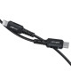 Кабель ACEFAST C4-01 Type-C to iP 3A, 30W, 1.8m, nylon, zinc connectors, Black