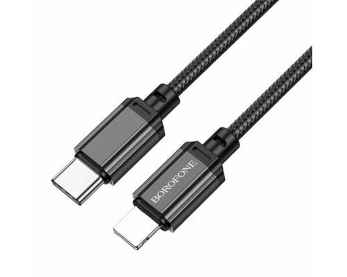 Кабель BOROFONE BX87 Sharp PD charging data cable for iP Black