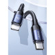 Кабель Usams US-SJ521 U71 Type-C to Lightning 20W PD Fast Charging & Data Cable 1.2m Black