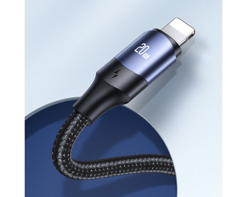 Кабель Usams US-SJ521 U71 Type-C to Lightning 20W PD Fast Charging & Data Cable 1.2m Black