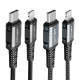 Кабель ACEFAST C1-01 Type-C to iP 3A, 1.2m, nylon, aluminum connectors, Black