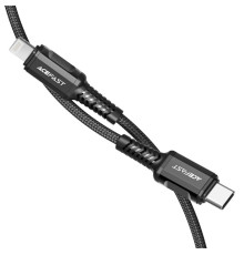 Кабель ACEFAST C1-01 Type-C to iP 3A, 1.2m, nylon, aluminum connectors, Black