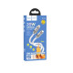 Кабель HOCO U113 Solid PD silicone charging data cable iP Silver