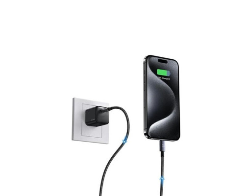 Кабель Usams US-SJ679 Type-C To Lightning 30W Aluminum Alloy Fast Charging & Data Cable -Sufeng Series tarnish 0.25m