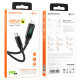 Кабель BOROFONE BU32 Type-C to iP 3A, 20W, 1.2m, nylon, aluminum connectors, digital display, Black