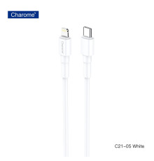 Кабель CHAROME C21-05 USB-C to Lightning charging data cable White