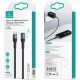 Кабель Usams US-SJ538 U76 Type-C to Lightning PD 20W Fast Charging & Data Cable 1.2m Black