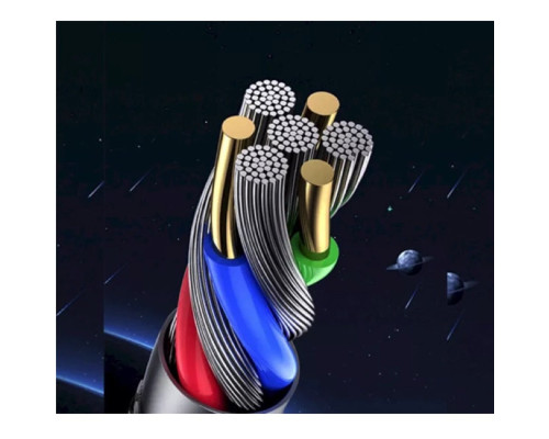 Кабель Usams US-SJ538 U76 Type-C to Lightning PD 20W Fast Charging & Data Cable 1.2m Black