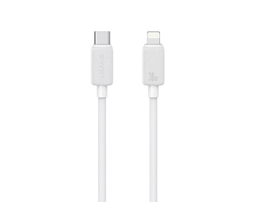 Кабель Usams US-SJ692 30W Striped Data Cable Type-C To Lightning-KY Series 1m white