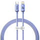 Кабель Baseus Crystal Shine Series Fast Charging Data Cable Type-C to iP 20W 1.2m Purple