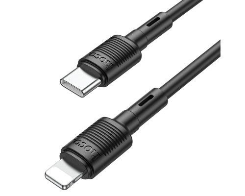 Кабель HOCO X83 Type-C to iP 20W, 1m, PVC, PVC connectors, Black